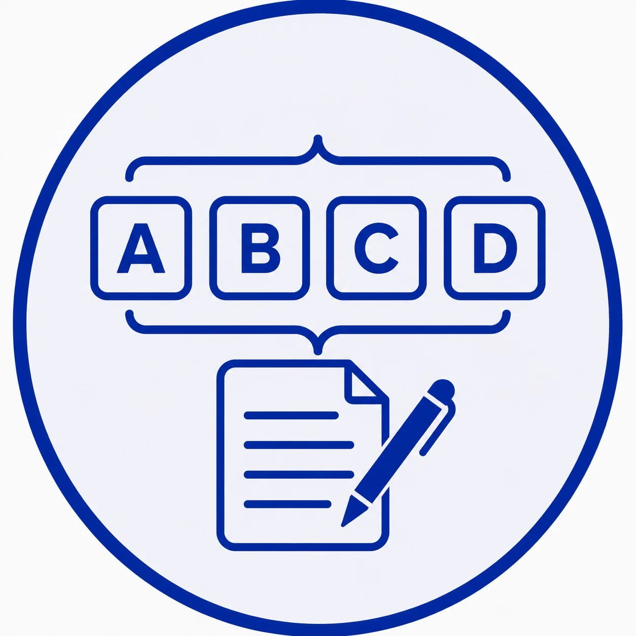 4 Sentences : A, B, C, D